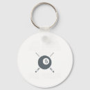 Search for game of billiards key rings Cue