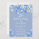 Search for country 21st birthday invitations Blue