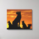 Search for african sunset canvas prints Animals