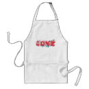 Search for vibrant flowers aprons Red