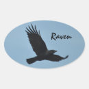 Search for flying raven stickers Crow