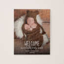 Search for baby announcement puzzles Newborn