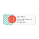 Search for turquoise return address labels Basic