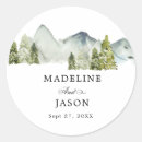 Search for forest wedding stickers Classic