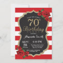 Search for black gold red birthday invitations Adult birthday party