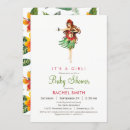 Search for hula baby shower invitations Hawaiian