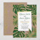 Search for leaves engagement party invitations Monstera