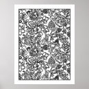Search for white damask pattern posters Black and white