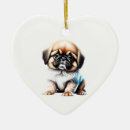 Search for pekingese christmas tree decorations Puppy