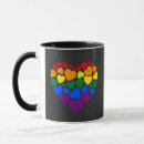 Search for gay pride rainbow mugs Heart