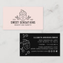 Search for cupcake business cards Catering company