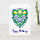Search for captain birthday cards Tennis