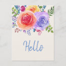 Search for yellow watercolor flowers postcards Botanical