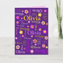 Search for purple flower pattern cards Pink