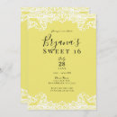 Search for yellow sweet 16 invitations Birthday