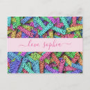 Search for words for a thank you cards Colourful