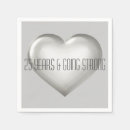 Search for anniversary napkins Silver