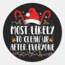 Search for clean up stickers Xmas