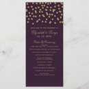 Search for purple and gold wedding wedding programmes Modern
