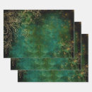 Search for gold and green wrapping paper Decoupage