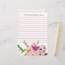 Search for lined floral stationery paper Pink