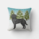 Search for black lab christmas cushions Snow