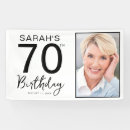 Search for 70th birthday banners Elegant birthday party