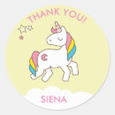 Search for yellow unicorn stickers Girly
