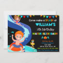 Search for waterslide party invitations Swimming