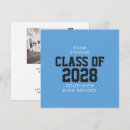 Search for light blue graduation invitations High school graduation
