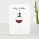 Search for red wine birthday cards Modern