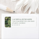 Search for tropical leaves return address labels Palm