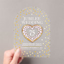 Search for diamond wedding anniversary invitations Heart