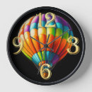 Search for hot air balloon clocks Colourful
