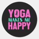 Search for asanas stickers Namaste