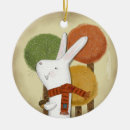 Search for white rabbit christmas tree decorations Bunny