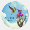 Search for hummingbird and flower stickers For her