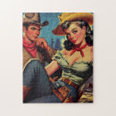 Search for vintage cowboy puzzles Cowgirl