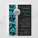 Search for turquoise and silver invitations Aqua blue