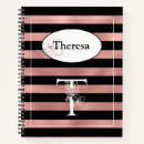 Search for rose gold stripes notebooks Cute