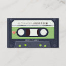 Search for cassette business cards Music industry