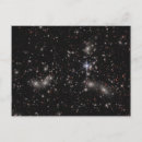 Search for clusters postcards Space