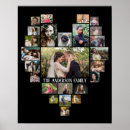 Search for heart shaped collage posters Family photo collage
