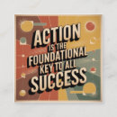 Search for actions business cards Key to success