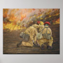 Search for wildfires posters Firefighter