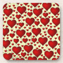 Search for romantic cork coasters Hearts