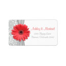 Search for silver damask wedding return address labels Bridal shower