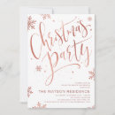 Search for rose gold christmas invitations Snowflakes