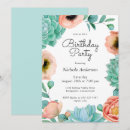 Search for succulents birthday invitations Floral