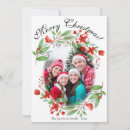 Search for oval christmas cards Red and green